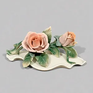 Коллекционная Фарфоровая статуэтка «Цветы Розы», Karl Ens Германия, первая половина ХХ века.