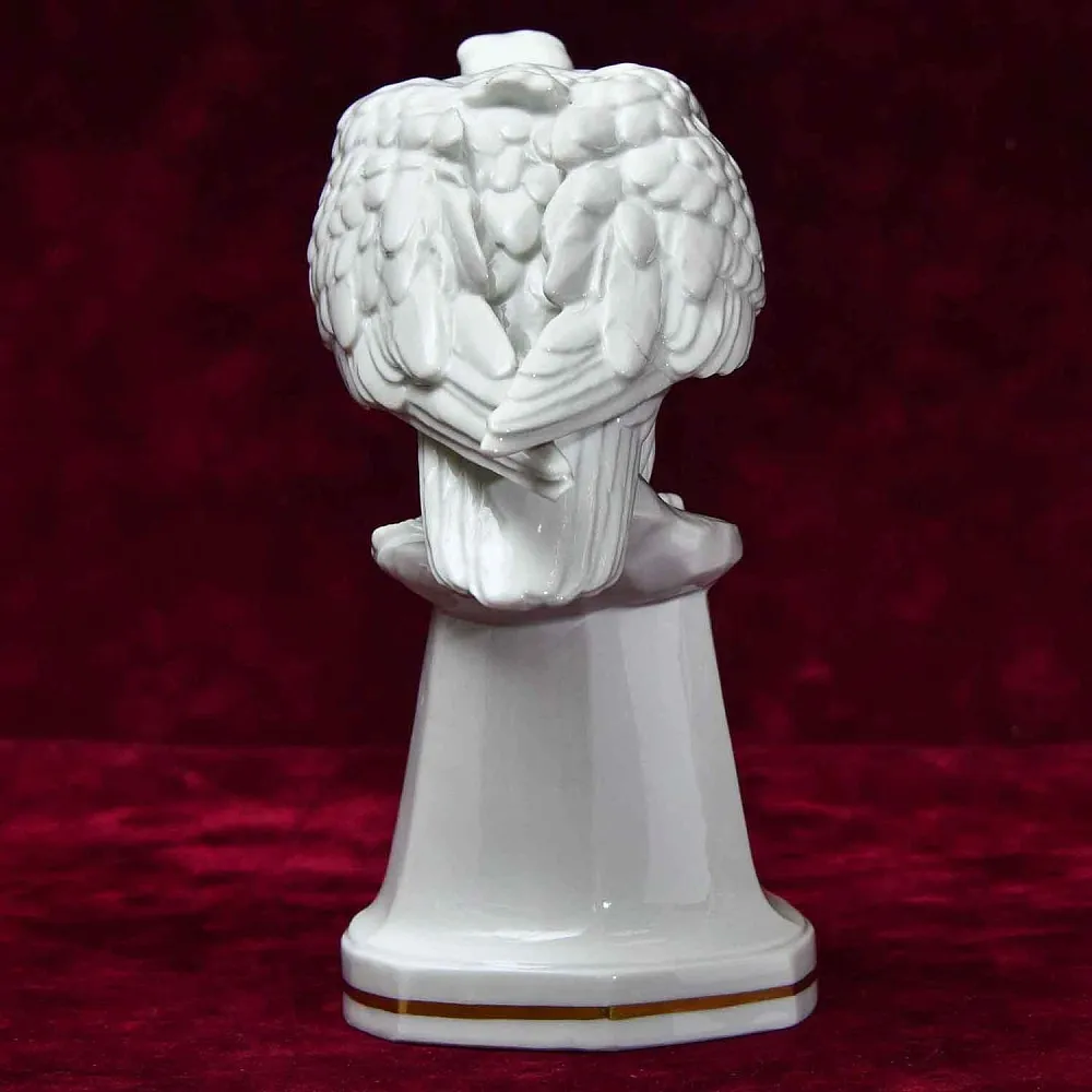 Редкость! Антикварная Фарфоровая Статуэтка «Птица - ОРЕЛ», HERTWIG Германия, 1914 - 1945 годы.