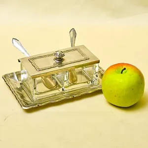 Набор для специй или соусов с двумя отделениями, Wellner Германия 1935 - 1958 годы.