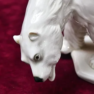 Антикварная Фарфоровая Статуэтка «БЕЛЫЕ МЕДВЕДИ», Karl Ens / Карл Энс, первая половина ХХ века.