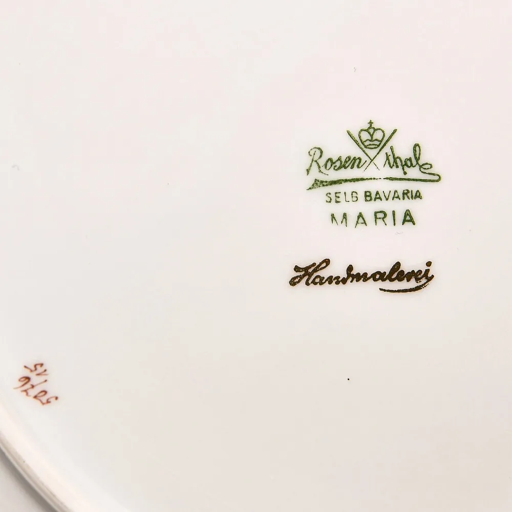 Антикварный Набор из 6-ти Фарфоровых тарелок «ФРУКТЫ-ЯГОДЫ», Rosenthal Германия, 1922- 1933 гг.