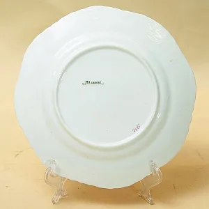 Антикварный Фарфоровый Десертный набор тарелок «Летний сад», Англия, конец ХIX - начало ХХ века.