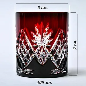 Редкость! «Рубиновый Хрусталь» Набор Стаканы для Виски DOROTHEENHUTTE Германия.