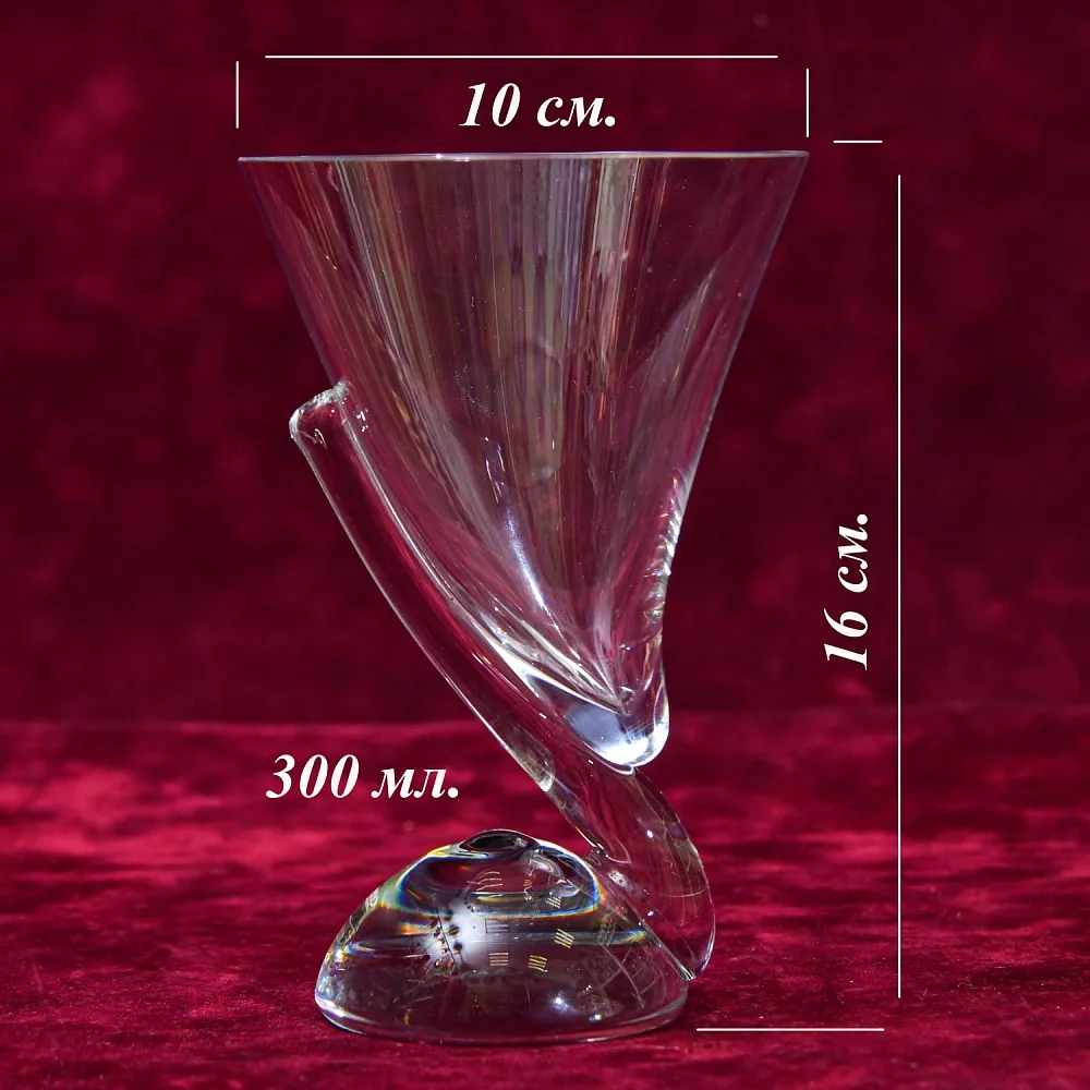 Редкость! Коллекционный Хрустальный Бокал для вина, VAL SAINT LAMBERT Бельгия.