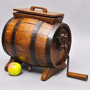 Старинная Антикварная Деревянная Маслобойка, Франция начало ХХ века.