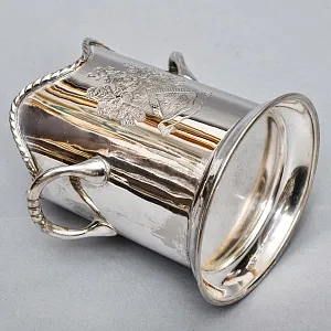 Сервировочная Подставка для Бутылок - Бутылочная передача Silverpalted Металл, SHEFFIELD Англия. 