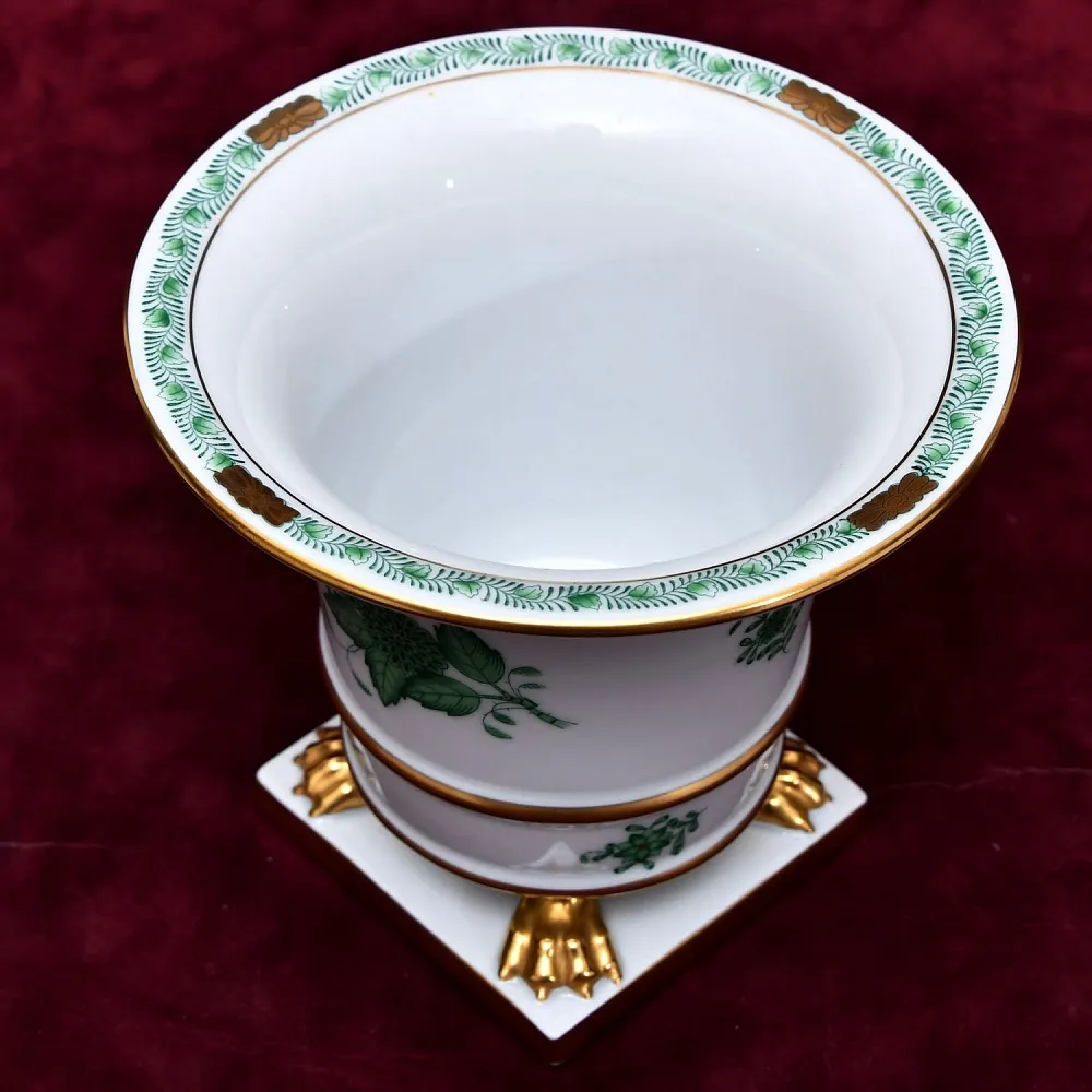 Классическая Фарфоровая Ваза APPONYI GREEN, HEREND Венгрия, вторая половина ХХ века.