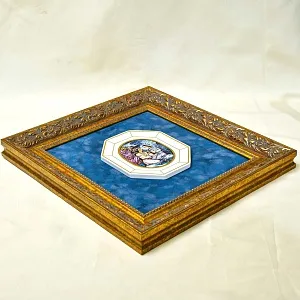 Картина - Панно - Фарфоровая Плакетка «Шехерезада и Король Шерияр», Villeroy&Boch. Германия - 1980 год.