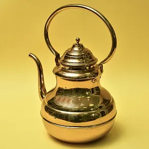 Большой Винтажный Латунный Чайник на 8 литров от фирмы MECAP Бельгия.