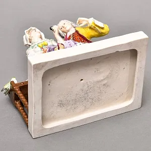 Антикварная Фарфоровая статуэтка «Галантная сцена у клавесина», Ernst Bohne Sohne Германия, 1901 - 1920 годы. 