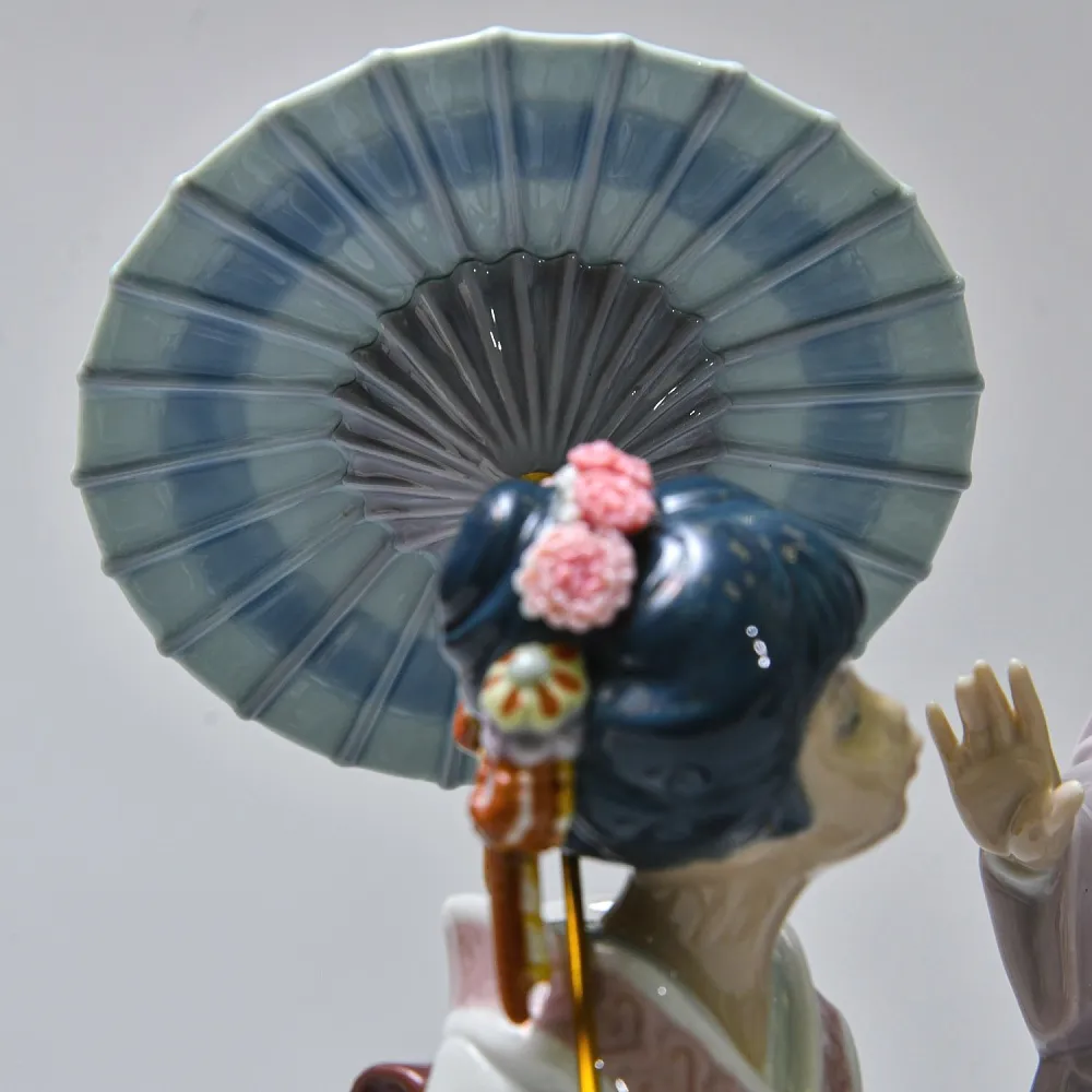 Большая Коллекционная Фарфоровая статуэтка «ВЕСНА В ЯПОНИИ», Lladro Испания -1984 год.