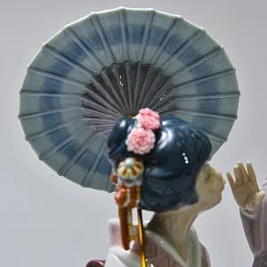 Большая Коллекционная Фарфоровая статуэтка «ВЕСНА В ЯПОНИИ», Lladro Испания -1984 год.