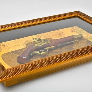 Настенное Коллекционное Панно - Картина - Макет «Старинный Пистоль», Испания...