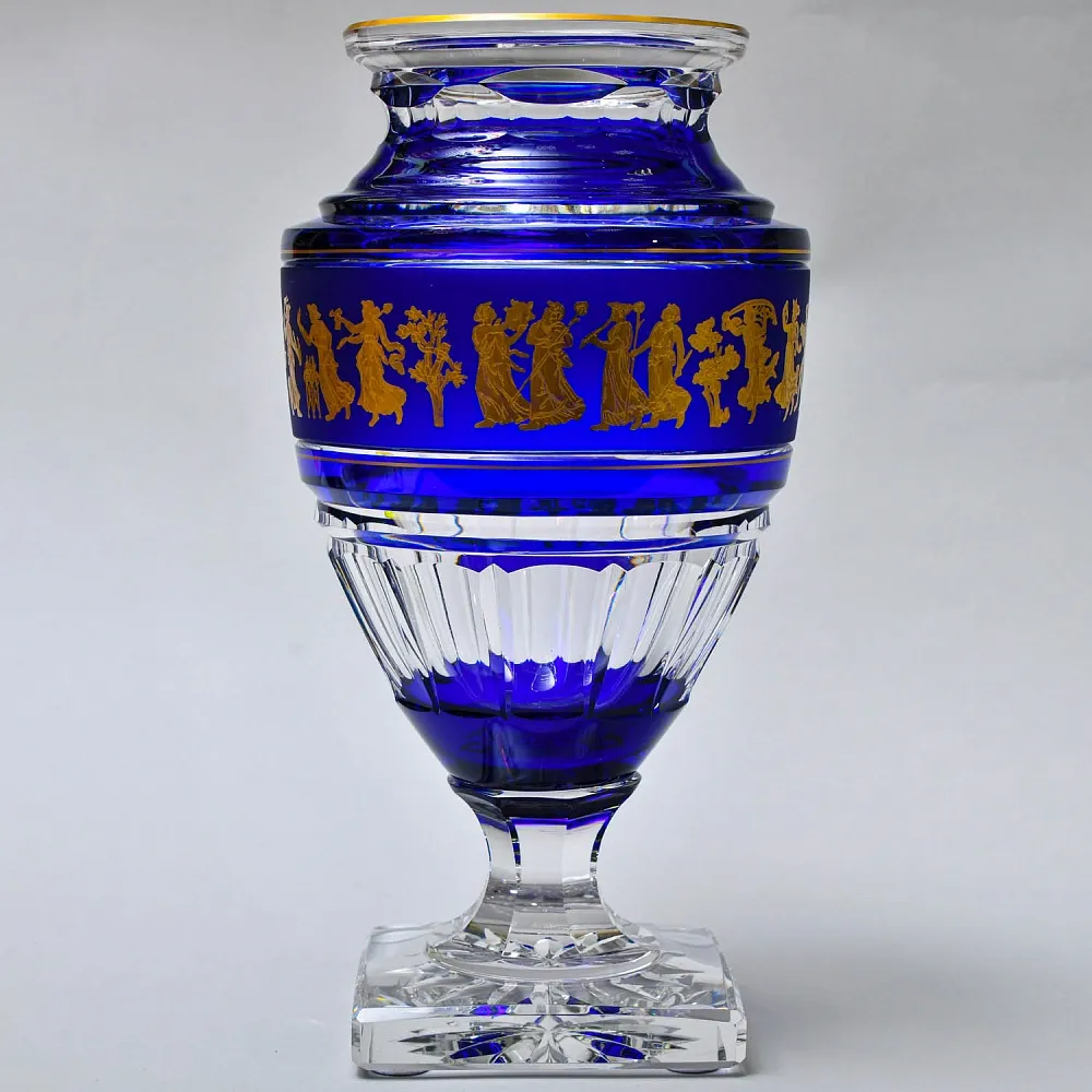 Большая Авторская Коллекционная Ваза «Jupiter. Dance De Flore»,  хрусталь VAL SAINT LAMBERT Бельгия.