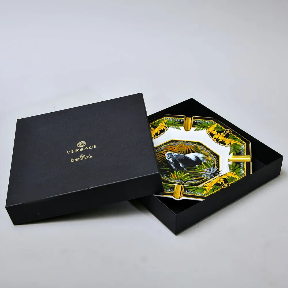 Редкость! Коллекционная Фарфоровая Тарелка - Пепельница "ГОРИЛЛА", VERSACE Rosenthal Германия.