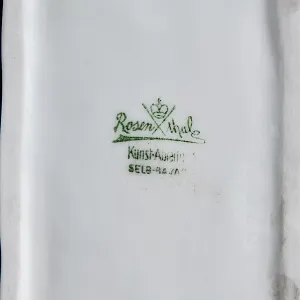 Редкая! Фарфоровая статуэтка «Мальчик с виноградом и собака», ROSENTHAL Германия, первая половина ХХ века. 