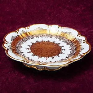 Роскошное Авторское Блюдо - Фруктовница «Дама с Кавалером» DW PORZELLAN-MANUFAKTUR.