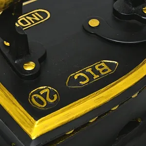 Большой Старинный Угольный Чугунный Утюг Индия первая половина ХХ века.