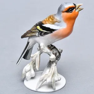 Коллекционная Фарфоровая статуэтка «Птица на ветке», ROSENTHAL Германия - 1960 год.