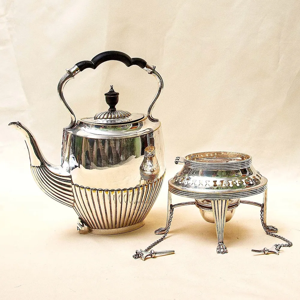 Бульотка - Чайник - Запарник, SHEFFIELD Англия Silverplate, начало ХХ века.