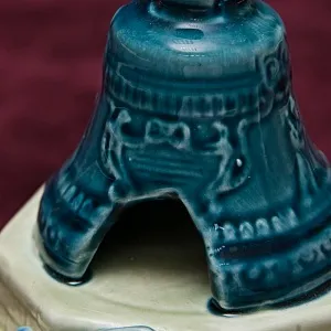 Миниатюрная Фаянсовая Композиции - Статуэтка «Царь-Колокол» СССР ЗиК Конаково -60 гг. 