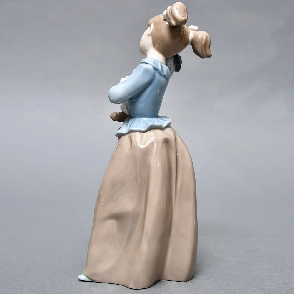 Коллекционная Фарфоровая статуэтка «Девочка с клоуном», Nao by Lladro Испания, 80-е гг. 