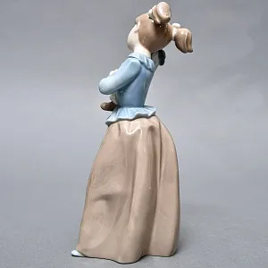 Коллекционная Фарфоровая статуэтка «Девочка с клоуном», Nao by Lladro Испания, 80-е гг. 