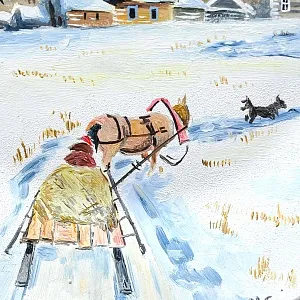 Авторская Настенная Фарфоровая Тарелка «Александровская Слобода» роспись, Россия -2011 год.