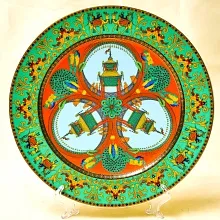«Путешествие Марко Поло» - Коллекционная Фарфоровая Тарелка - Блюдо, VERSACE, Rosenthal Германия - 1995 год.