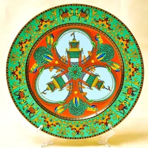 «Путешествие Марко Поло» - Коллекционная Фарфоровая Тарелка - Блюдо, VERSACE, Rosenthal Германия - 1995 год.