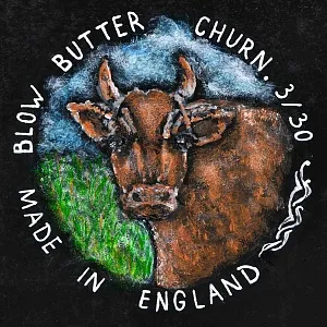 Большая Старинная Кухонная Механическая Маслобойка, Металл, Англия середина ХХ века. 