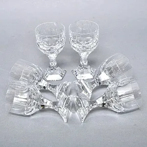 Редкость! Хрустальные Бокалы - Фужеры для Вина серия «Mercury», BACCARAT, Франция, 80 -гг. 