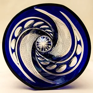 Большая Хрустальная Ваза серия «FLIRT», BEYER Германия 70-е годы. Н - 26,5 см.