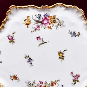 Антикварный Порционный Набор Соусников - Кокотниц на Подносе, Фарфор Limoges Франция.