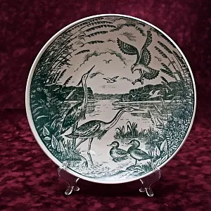 Декоративная Тарелка «Птичий мир» ЗиК Конаково СССР - 1974 год.