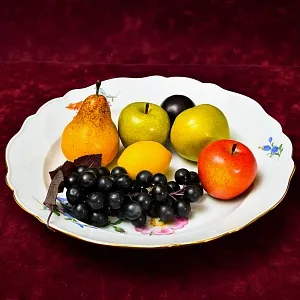 Большое Сервировочное Блюдо - Тарелка для подачи, Фарфор MEISSEN Германия, середина ХХ века.