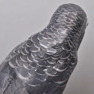 Антикварная Фарфоровая статуэтка «Попугай Жако на шаре», Германия - начало ХХ века.