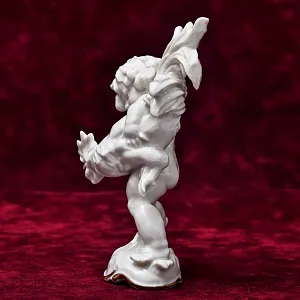 Авторская Фарфоровая Статуэтка «Путти с петухом», Hutschenreuther, Германия - 1955 год.