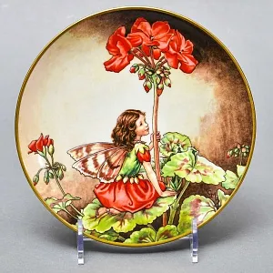 Коллекционная Фарфоровая Тарелка - Блюдо «Фея Герани», Wedgwood Англия - 1989 год. 