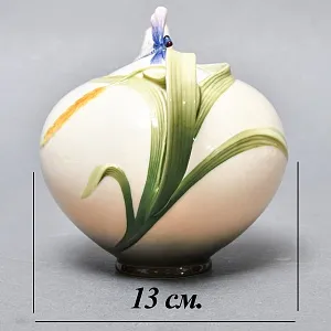 Авторский Фарфоровый Чайный сервиз «Бабочки и стрекозы» на 4 персоны, Franz Collection Тайвань.