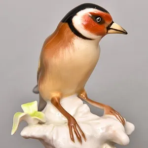 Коллекционная Фарфоровая статуэтка «Птица. Щегол», Hutschenreuther Германия, 1955 - 1968 гг.