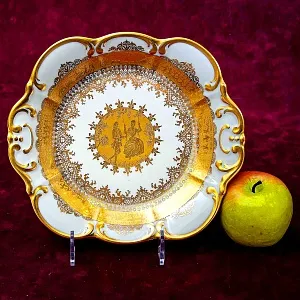 Авторское Блюдо - Тарелка «Дама с Кавалером» DW PORZELLAN-MANUFAKTUR.