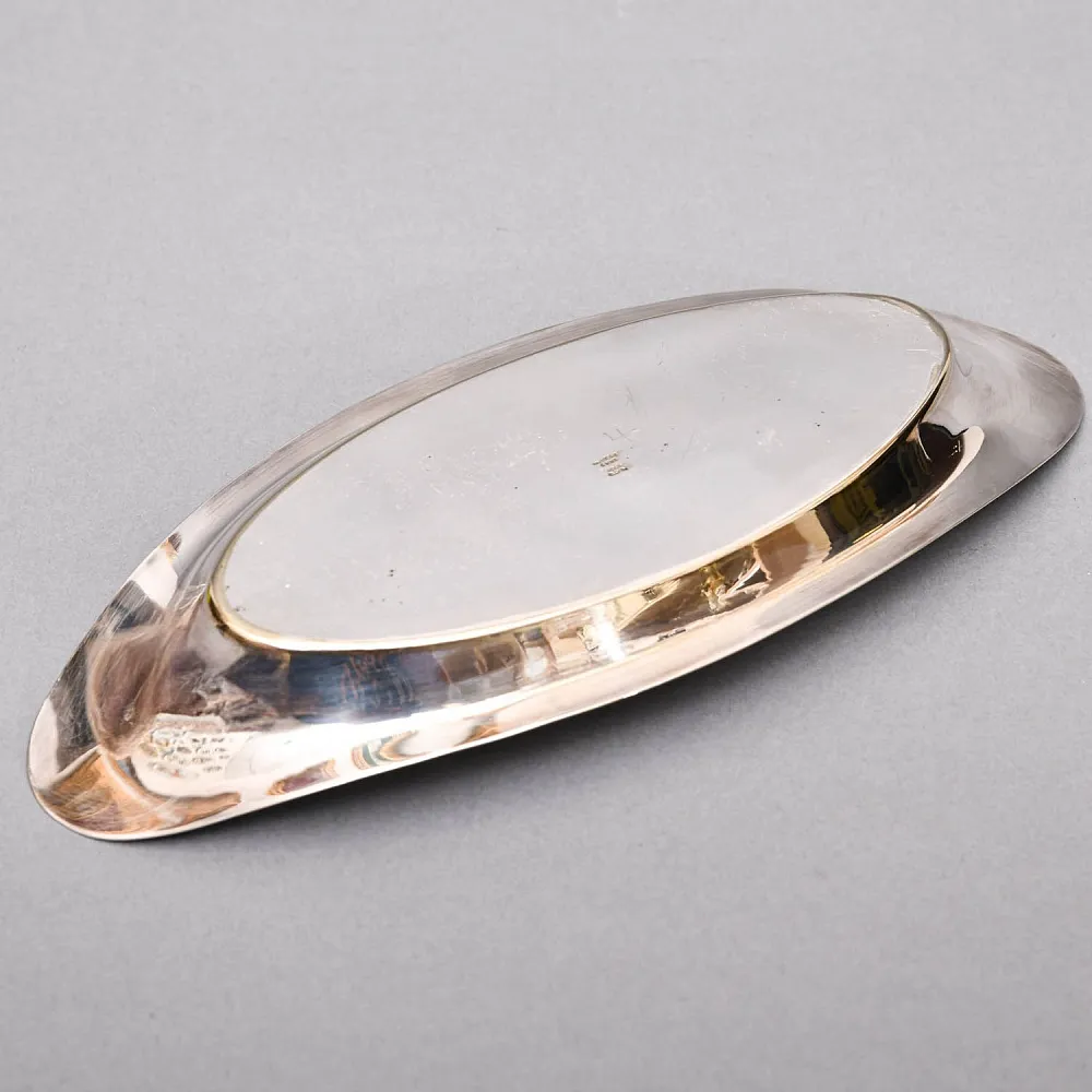 Винтажный Набор из 3х предметов - Сахарница и молочник на подносе, Англия - середина ХХ века.