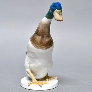 Птица - Фарфоровая Статуэтка «Утка - СЕЛЕЗЕНЬ», ROSENTHAL Германия -1956 год.