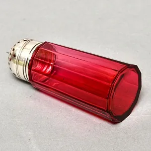 Винтажная Хрустальная Баночка - Емкость - Флакон для сахарной пудры, Silverplated Англия 50гг.