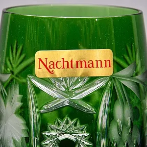 Редкость! Шесть Бокалов для вина из Цветного Хрусталя «ВИНОГРАД», NACHTMANN Германия конец ХХ века.