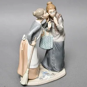  Коллекционная Фарфоровая статуэтка «Сплетницы», Lladro / Лядро Испания, 1978 - 1985 годы.