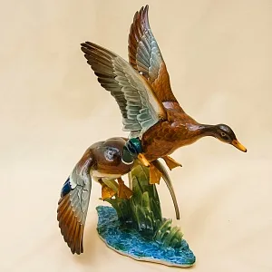 Большая Фарфоровая Статуэтка «Птицы - Взлетающие утки», Hutschenreuther,  Германия -1970 год.