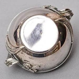 Винтажный Набор из 2х предметов - Сахарница с ложечкой и молочник «ЦВЕТЫ», Англия - середина ХХ века.