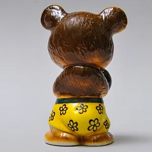 Коллекционная Фарфоровая Статуэтка «Олимпийский Мишка - Боксер», Россия.